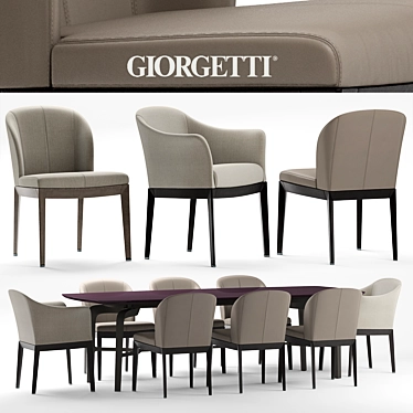 Giorgetti Table Set: Sleek Elegance 3D model image 1 