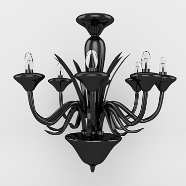 Elegant Pendant Chandelier 3D model image 1 