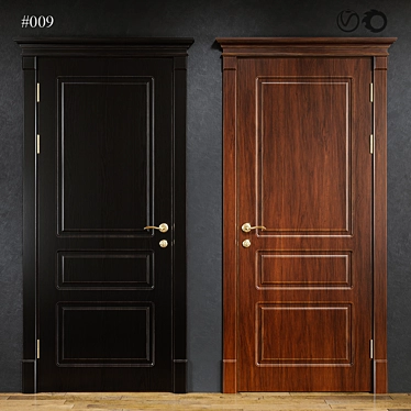 Modern Interior Door #009 3D model image 1 