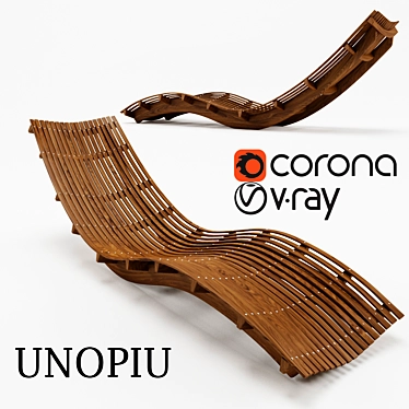 Relax in Style: Unopiu Swing Sun Lounger 3D model image 1 