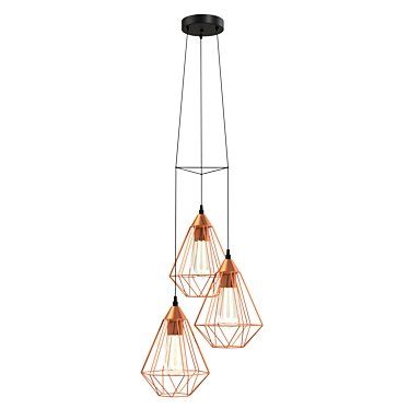 Elegant Tarbes Suspension Light 3D model image 1 