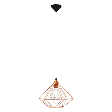 Sleek Tarbes Suspension Light 3D model image 1 