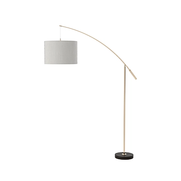 Elegant NADINA Floor Lamp: Illuminating Excellence 3D model image 1 