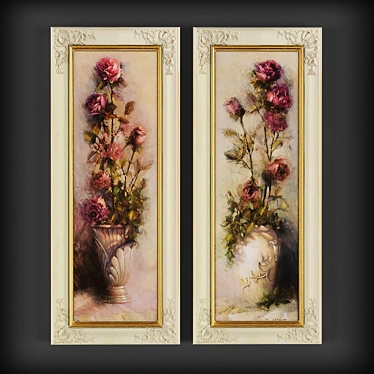 Beautiful Floral Art Collection 3D model image 1 