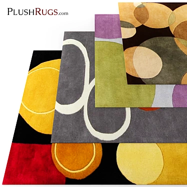 Title: Luxury Velvet Shag Carpet 3D model image 1 