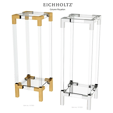 EICHHOLTZ Column Royalton - Modern Acrylic Coffee Table 3D model image 1 