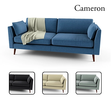 Comfy Cameron Sofa - Modern Design 3D model image 1 