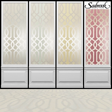 Seabrook Giacomo-1 Wallpaper: Elegant and Striking Design. 3D model image 1 