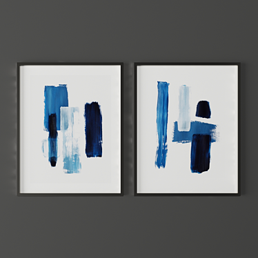 Abstract Art Set: 51 Paintings 3D model image 1 