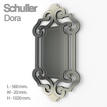 Elegant Dora Schuller Mirror 3D model image 1 