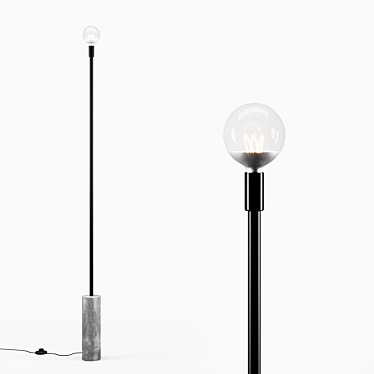 Sleek and Modern FL01 Floor Lamp 3D model image 1 