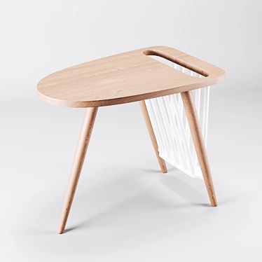 HAKA Coffee Table: Minimalist Elegance 3D model image 1 