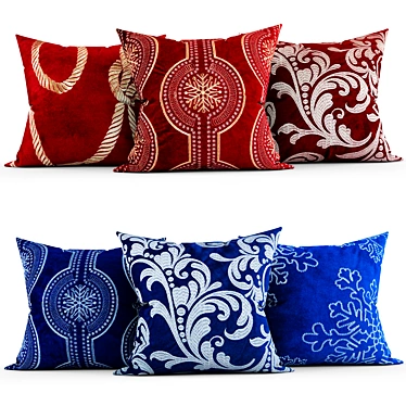 Elegant Home Accent: Decorative Pillows 3D model image 1 