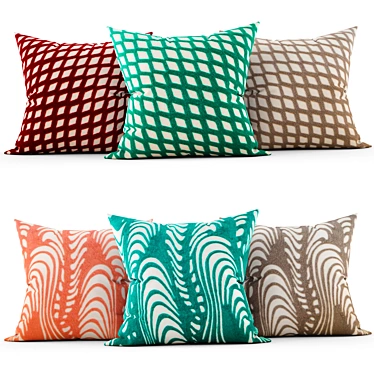 Stylish Cushions for Chic Decor 3D model image 1 