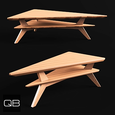 Solid Wood Avi Coffee Table 3D model image 1 