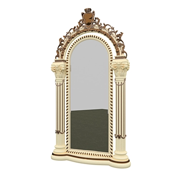 Timeless Elegance Mirror 3D model image 1 