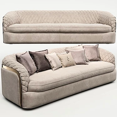 Luxurious Cantori Portofino Sofa 3D model image 1 