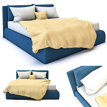 PlushDream Bed 3D model image 1 