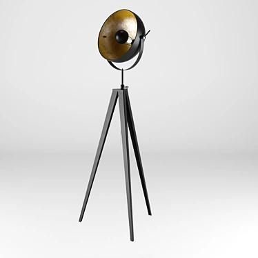 Elegant River Thames Floor Lamp 3D model image 1 