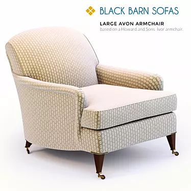 Avon Howard Armchair: Timeless Elegance 3D model image 1 