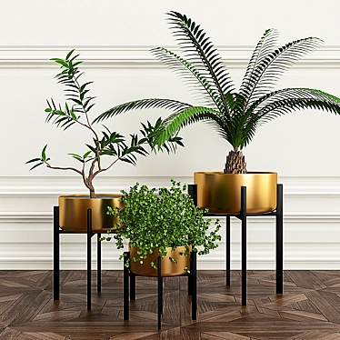 8-Piece Greenery Collection 3D model image 1 
