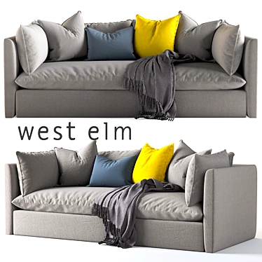 west elm Shelter Sofa 3D model image 1 