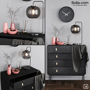 Bolia Decor Set: Elegant & Stylish 3D model image 1 