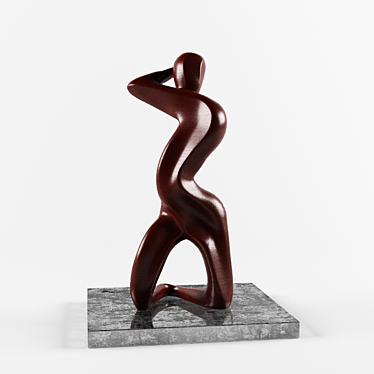 Wooden Sculpture 3D model image 1 