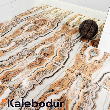 KALEBODUR Oxidised Porcelain: Modern Italian Tiles 3D model image 1 