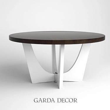 Garda Decor Round Dining Table 3D model image 1 