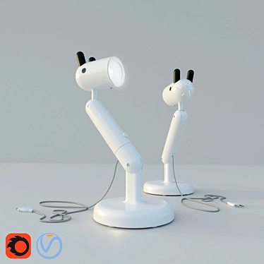 Modern Kids Desk Lamp: IKEA Krux 3D model image 1 