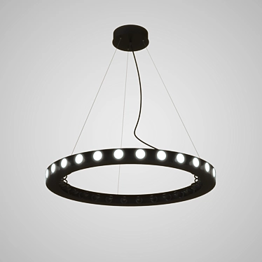 Sleek Lateral Pendant Light 3D model image 1 