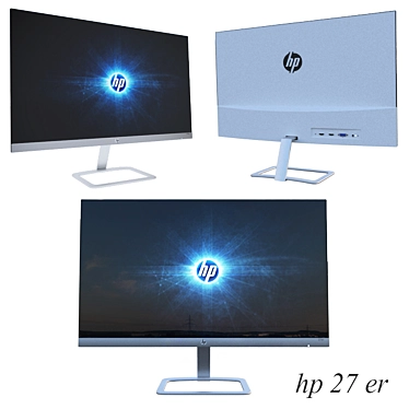 HP 27-ER 2011: Previewed 27" Monitor 3D model image 1 