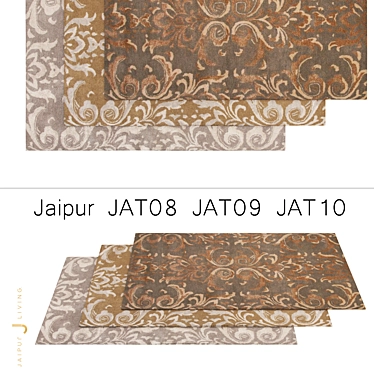 Timeless Jaipur Rug Set: JAT08 JAT09 JAT10 3D model image 1 