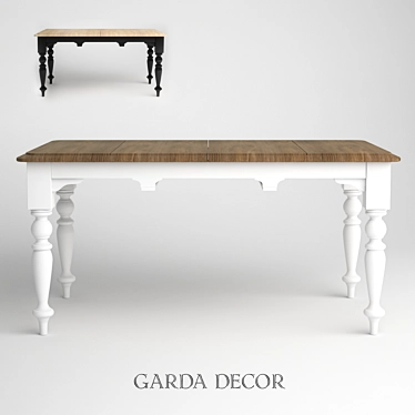Garda Decor Dining Table 3D model image 1 