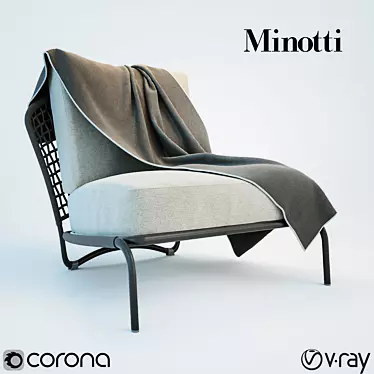 Aston Cord Outdoor Armchair by Minotti