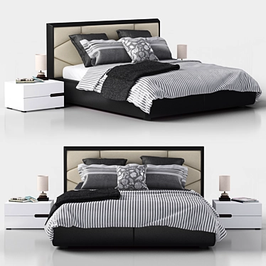 Luxurious Edward Cattelan Bedroom Set 3D model image 1 