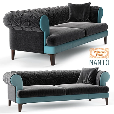 Luxury Lounge: MANTÒ Sofa by Poltrona Frau 3D model image 1 