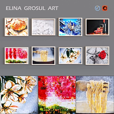 Artistic Masterpieces by Elina Grosul 3D model image 1 