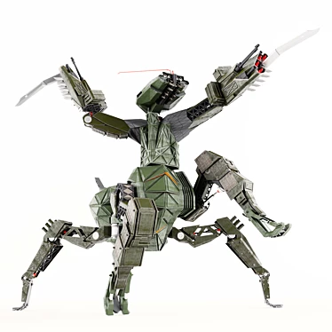 Mantis Battle Scout - Ultimate Recon Robot 3D model image 1 