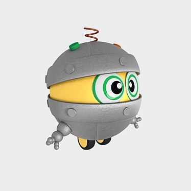 Whistling Bibi Robot from "Smeshariki 3D model image 1 