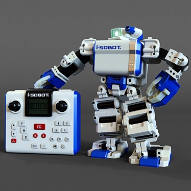 i-Sobot: Compact Japanese Robot 3D model image 1 