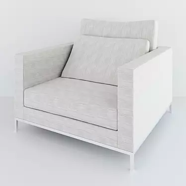 Elegant BALTUS Armchair: Perfect Comfort & Style 3D model image 1 