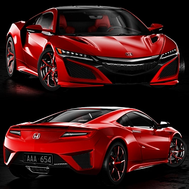 Sleek and Powerful: Honda NSX 2017 3D model image 1 