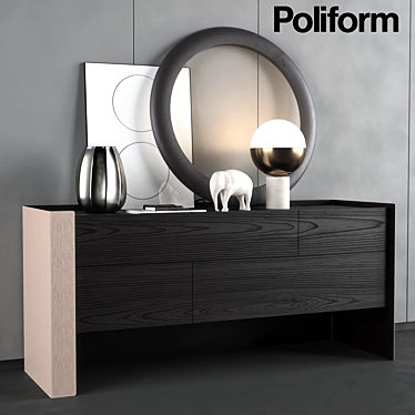 Poliform Chloe Night Complements 3D model image 1 