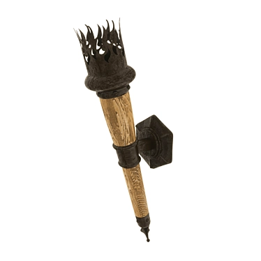OM Bra Torch Flame 2 - Elegant Lighting Fixture 3D model image 1 