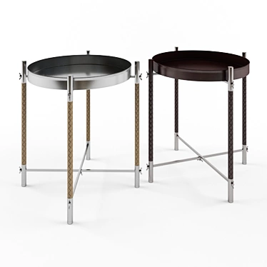 Bottega Veneta Tray Table: Elegant, Versatile, and Stylish 3D model image 1 