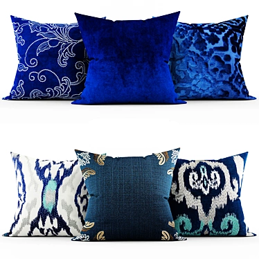 Elegant Throw Cushions 3D model image 1 