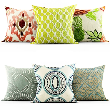 Cozy Cushion Collection 3D model image 1 