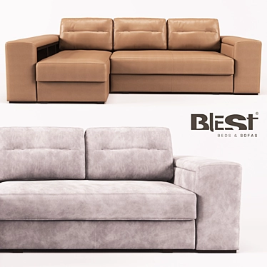 Blest TM Corner Sofa: Bar Collection 3D model image 1 